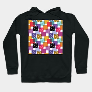 Crazy Mod Square Pattern Hoodie